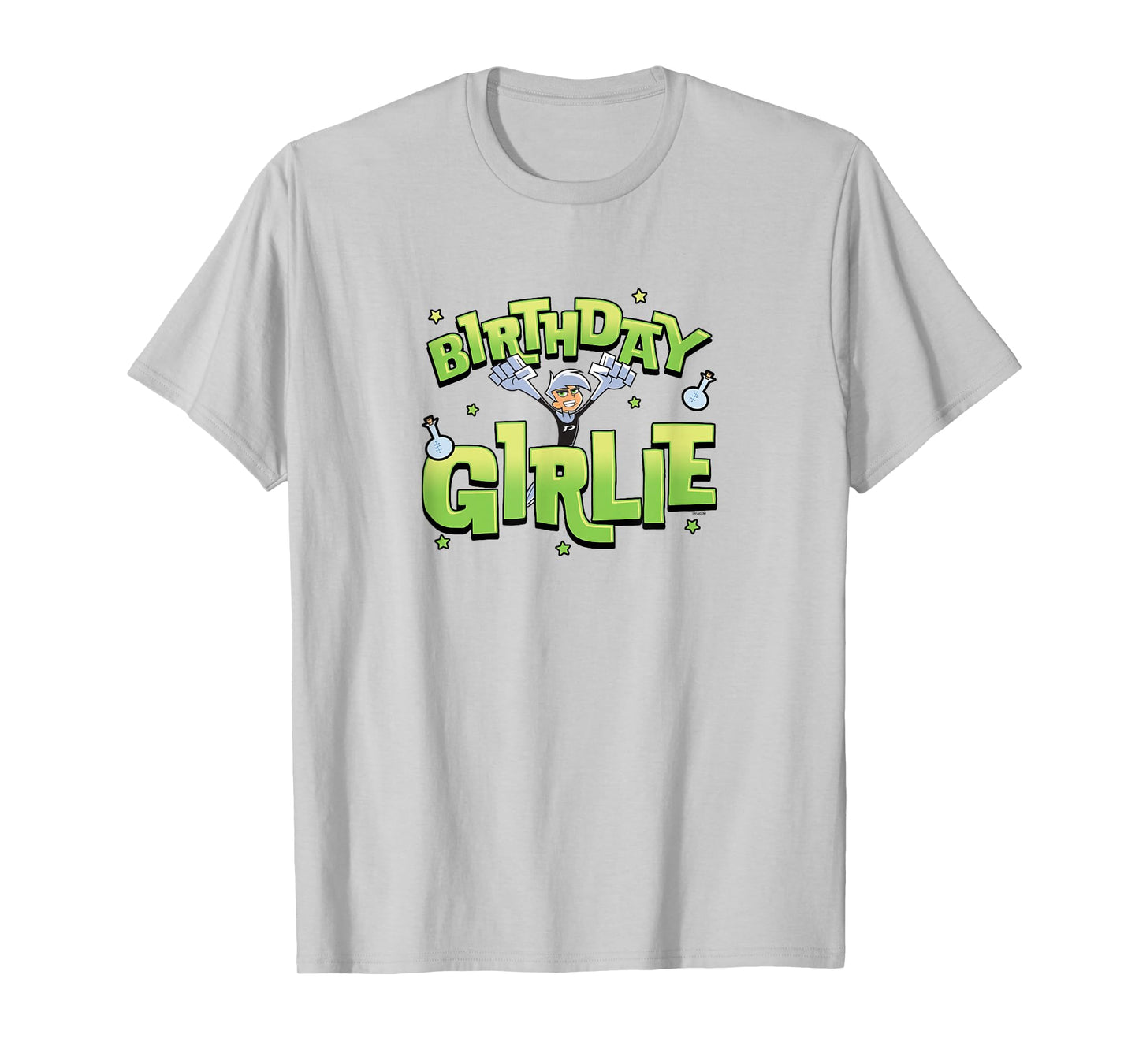 Danny Phantom Birthday Girlie Phantom Power Big Chest Logo T-Shirt