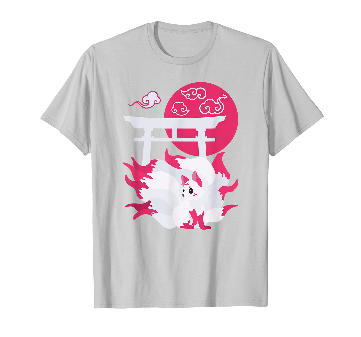 Nine-tailed Fox Kitsune Japanese Anime T-Shirt