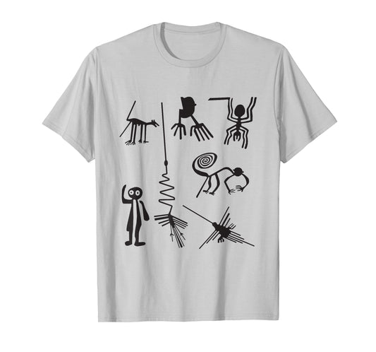 Nazca Lines Ancient UFO Aliens Extraterrestrial Art T-shirt T-Shirt