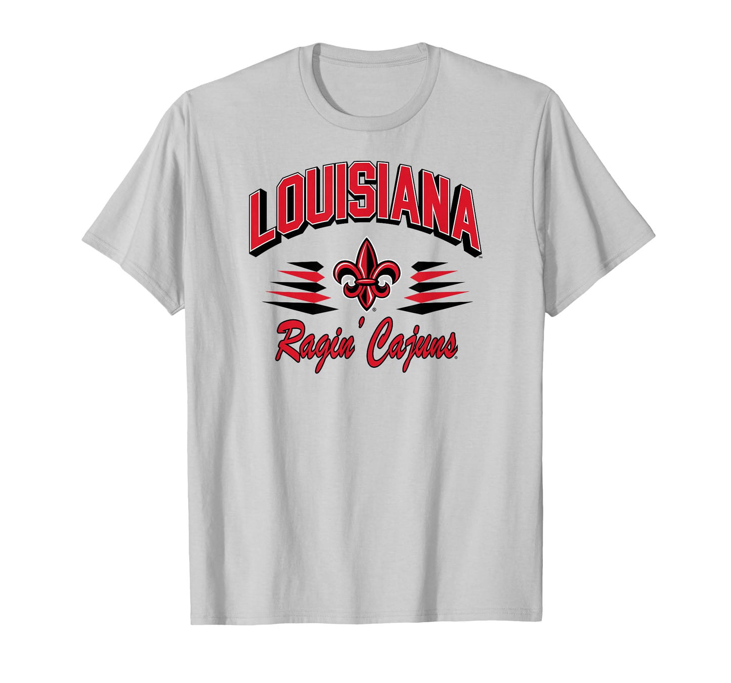 Louisiana Lafayette Ragin' Cajuns Retro Diamond Gray T-Shirt