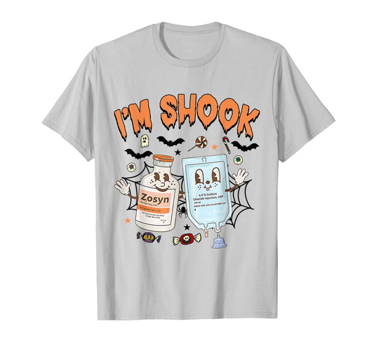 Funny Zosyn I'm In Shook Halloween Spooky ICU ER Nurses Week T-Shirt