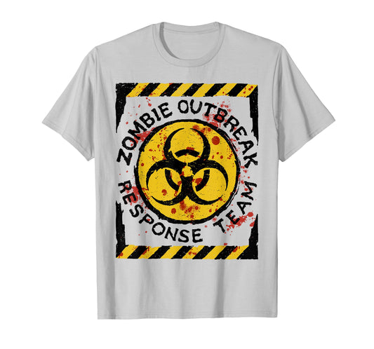 Zombie Outbreak Halloween Response Team Funny Men Apocalypse T-Shirt