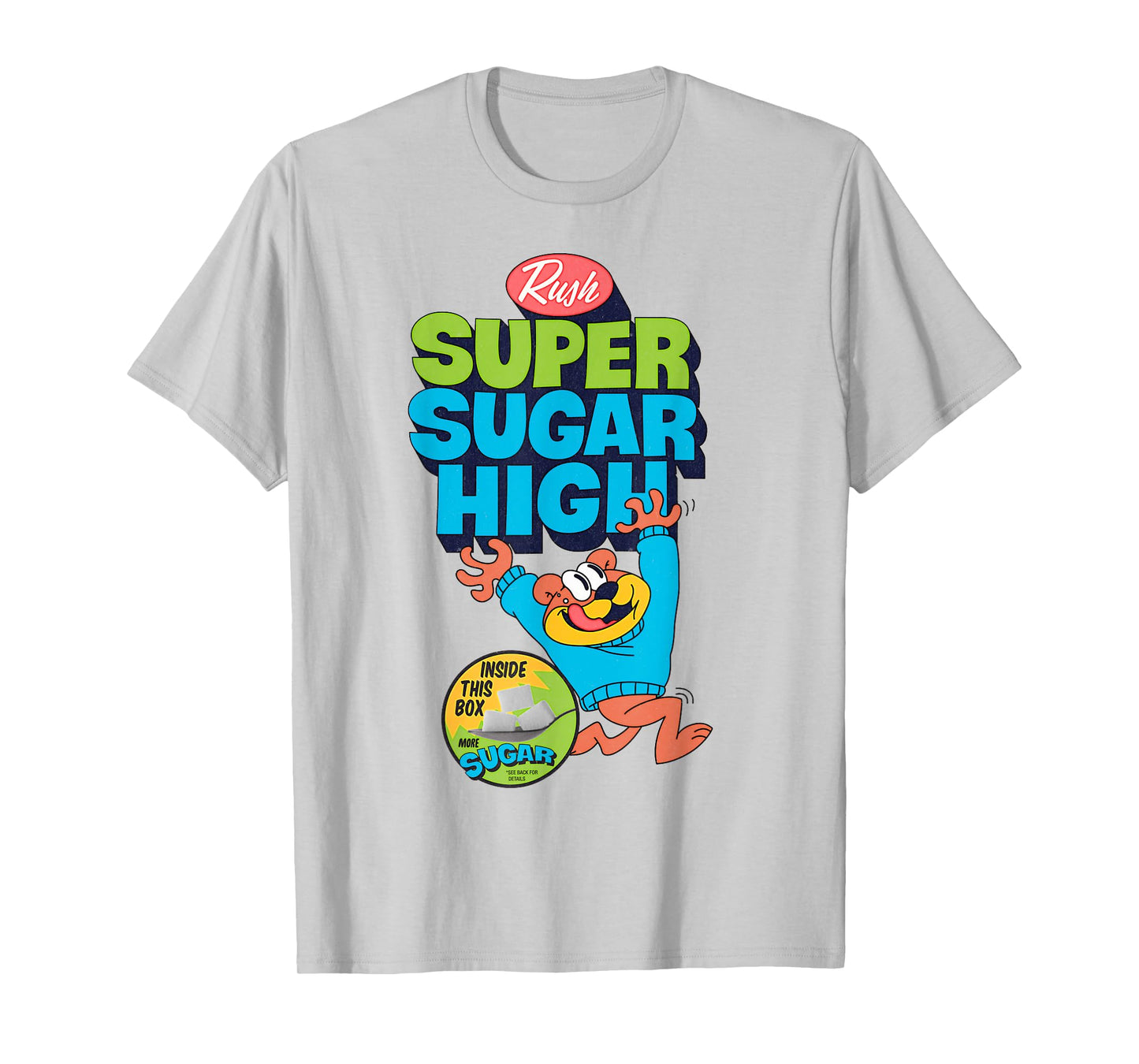 Super Sugar Funny Cereal Box Sweet Tooth Bear Candy T-Shirt