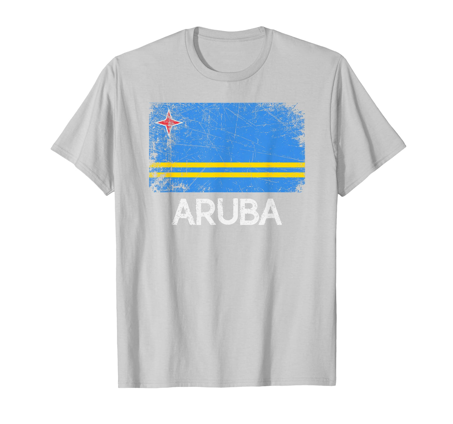 Aruban Flag T-Shirt | Vintage Made In Aruba Gift T-Shirt