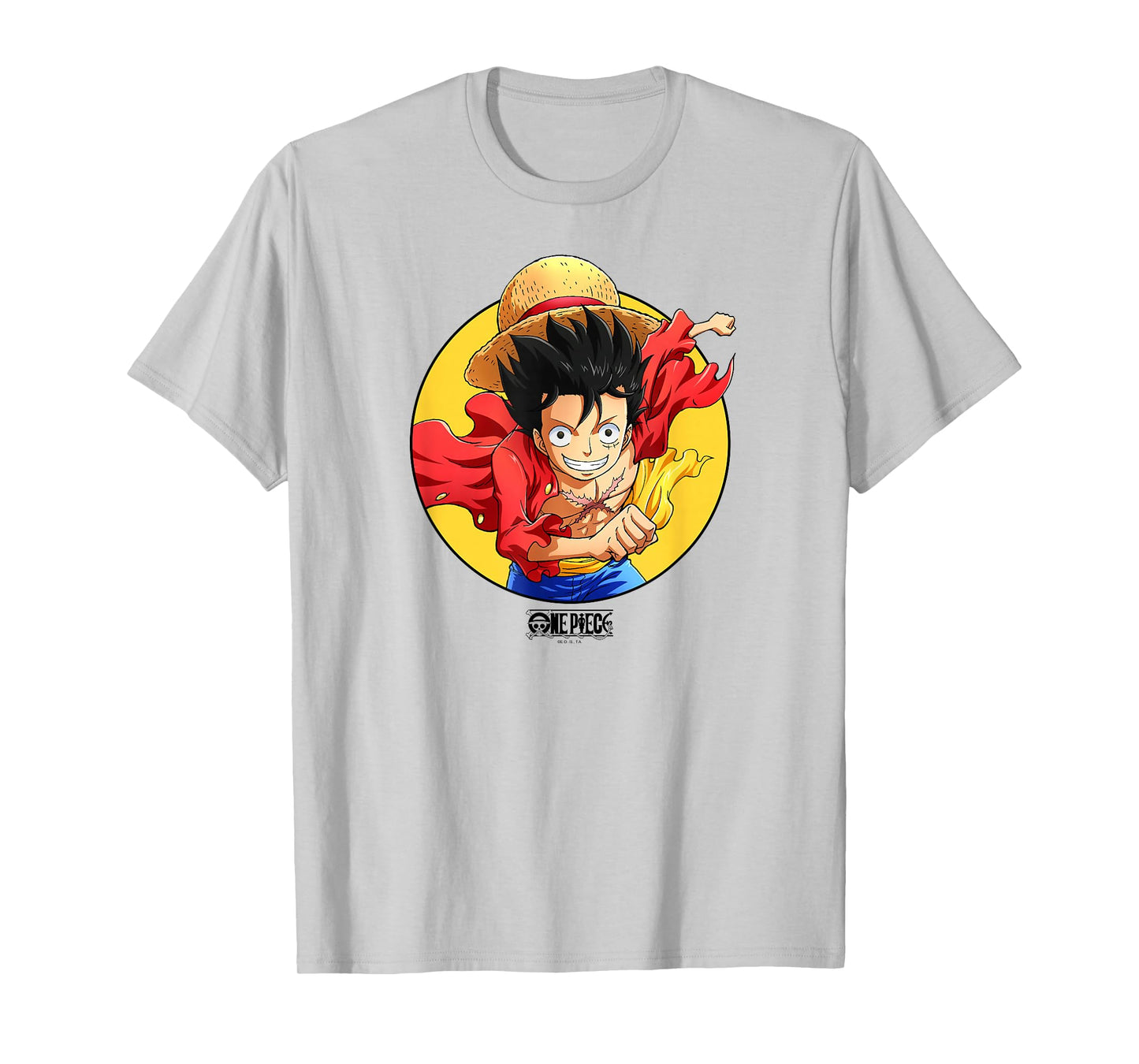 One Piece Anime Luffy Celebration Circle T-Shirt