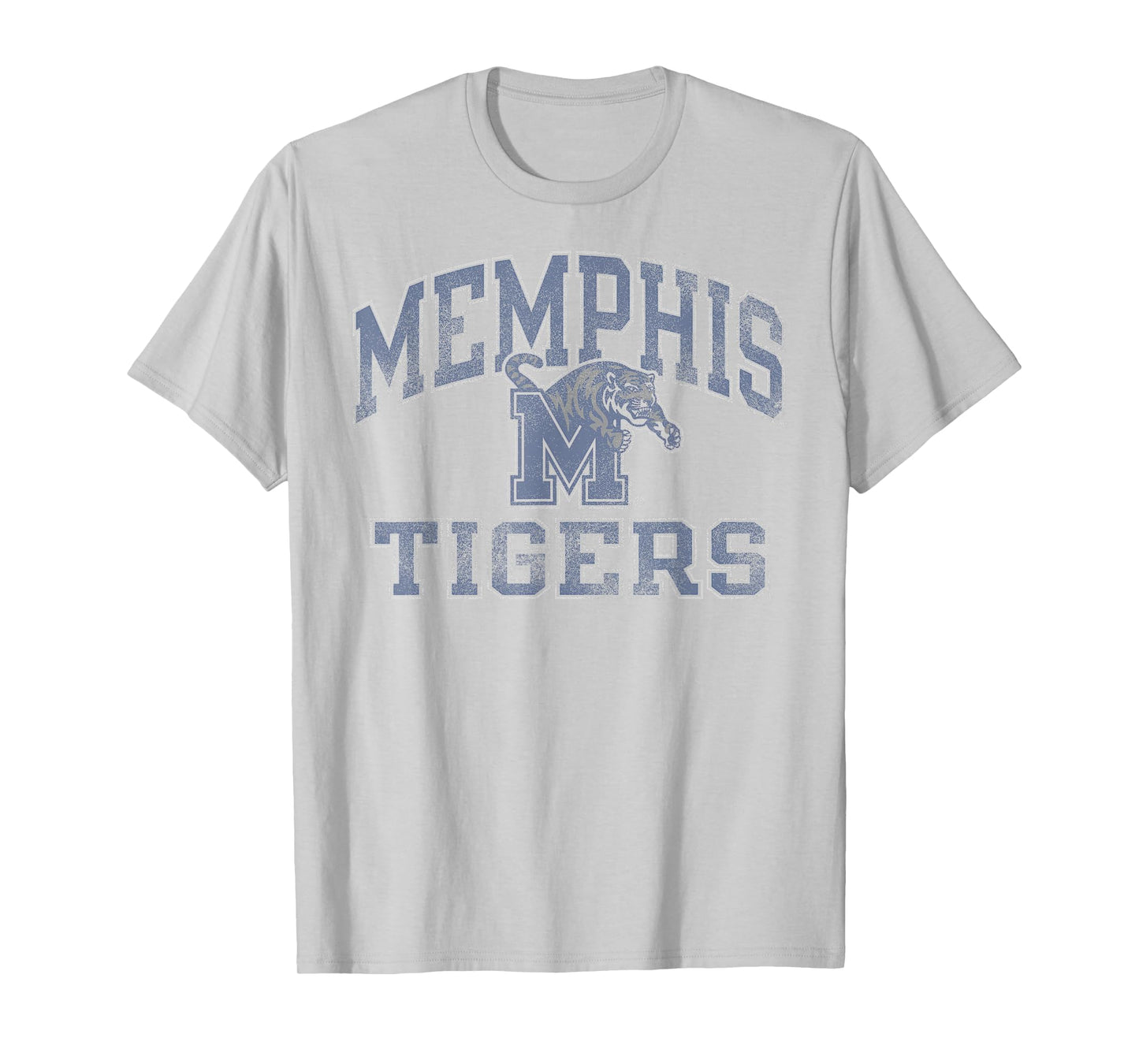 Memphis Tigers Vintage Worn Gray Officially Licensed T-Shirt