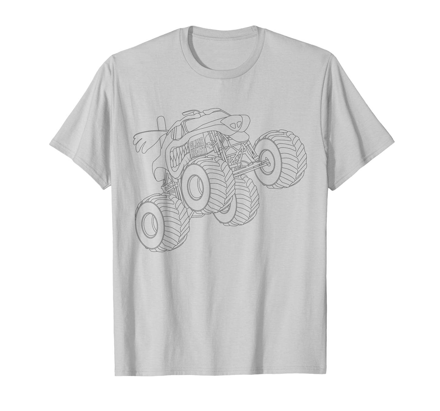 Monster truck mandala coloring for children T-Shirt