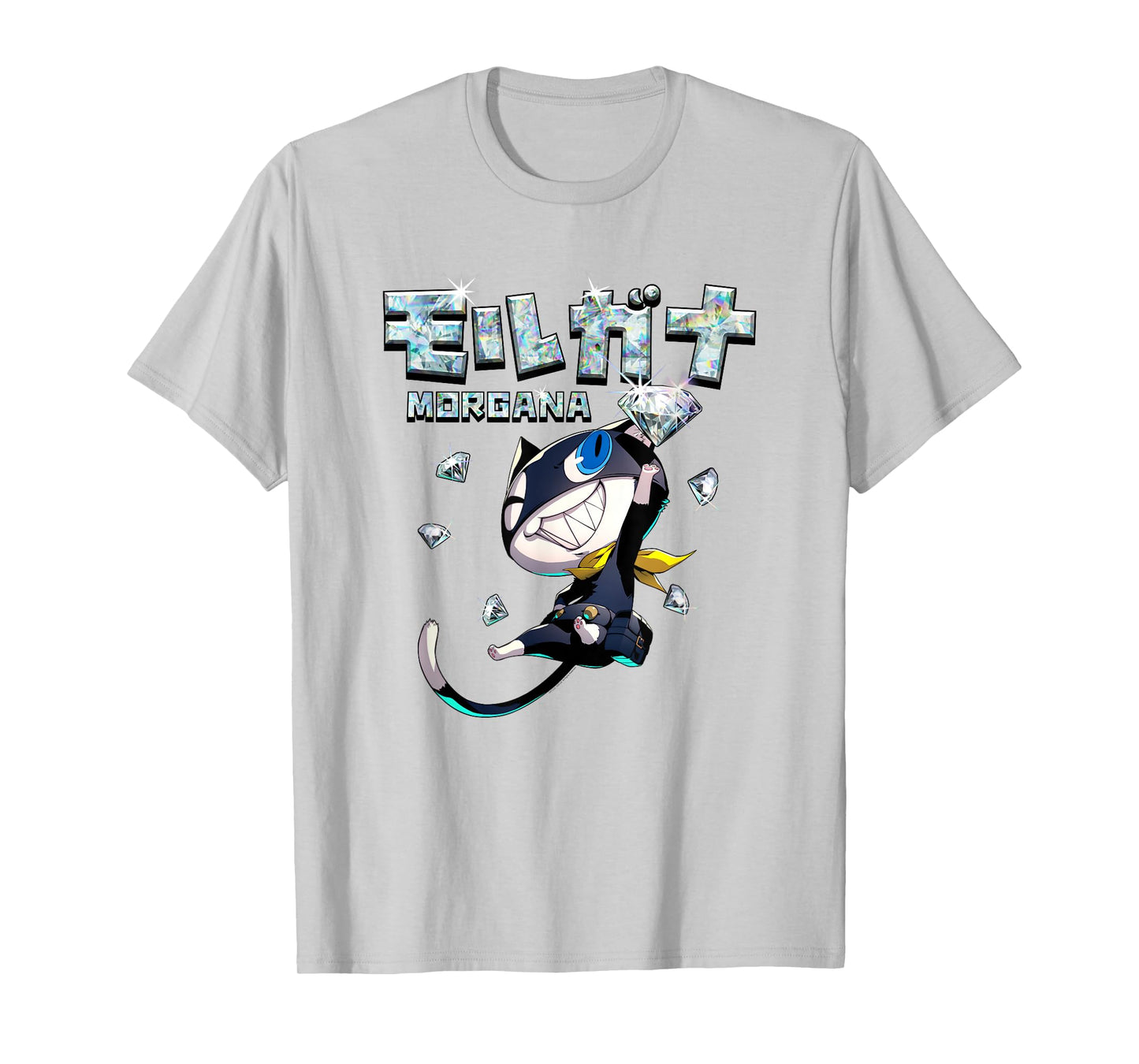 Persona 5 Morgana with Kanji and Diamonds RPG Video Game T-Shirt
