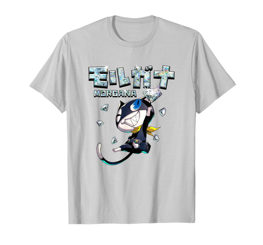 Persona 5 Morgana with Kanji and Diamonds RPG Video Game T-Shirt