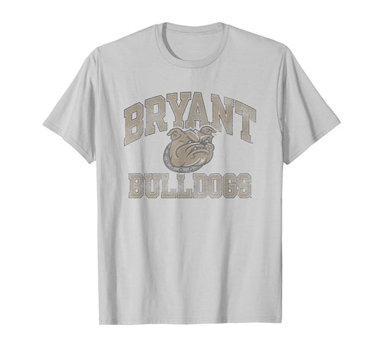 Bryant Bulldogs Vintage Worn Gray Officially Licensed T-Shirt
