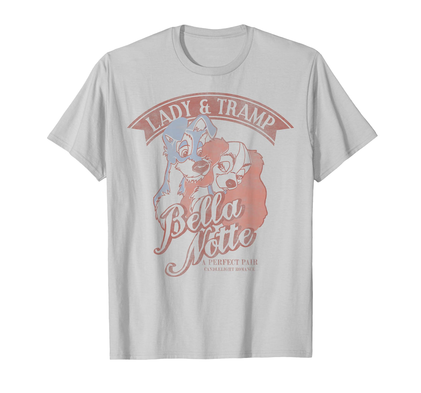 Disney Lady & The Tramp Bella Notte Portrait T-Shirt