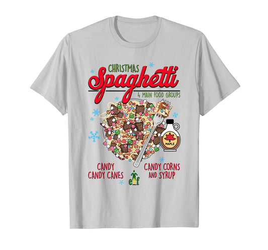 Elf Christmas Spaghetti T-Shirt