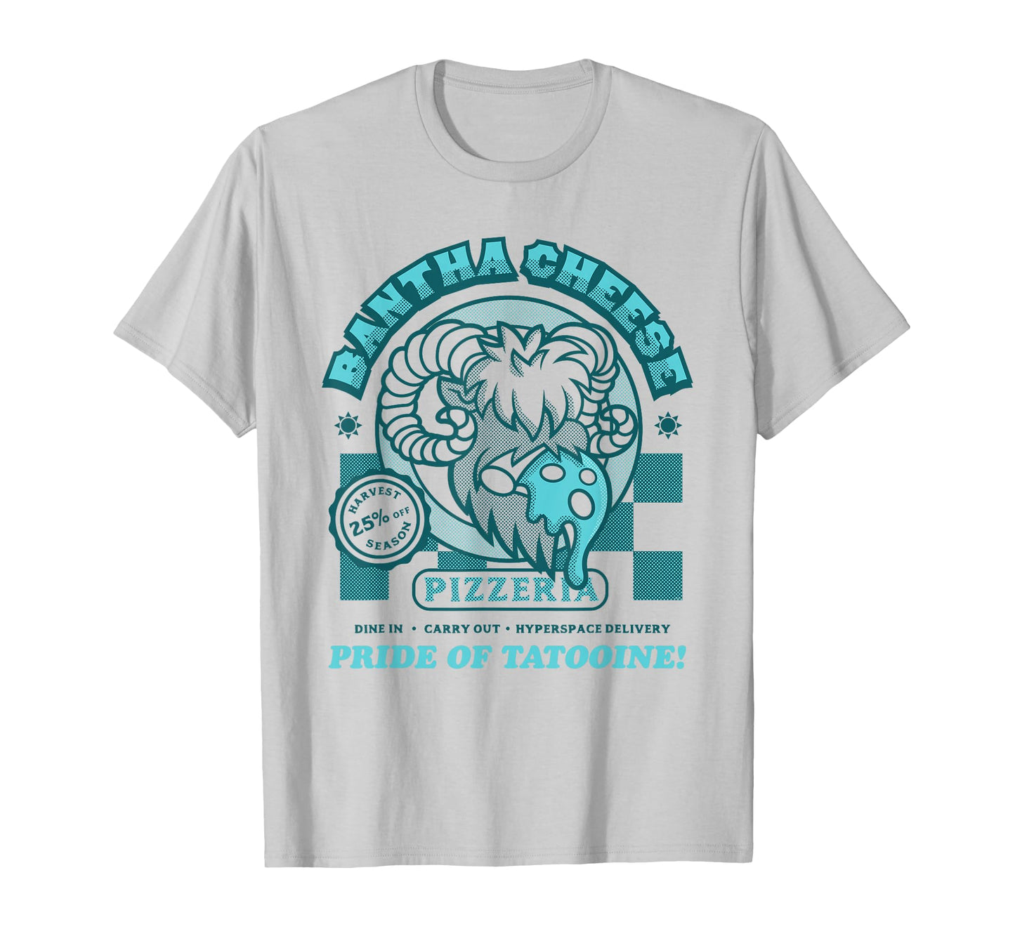 Star Wars Bantha Cheese Pizzeria Blue Milk Pizza Funny T-Shirt