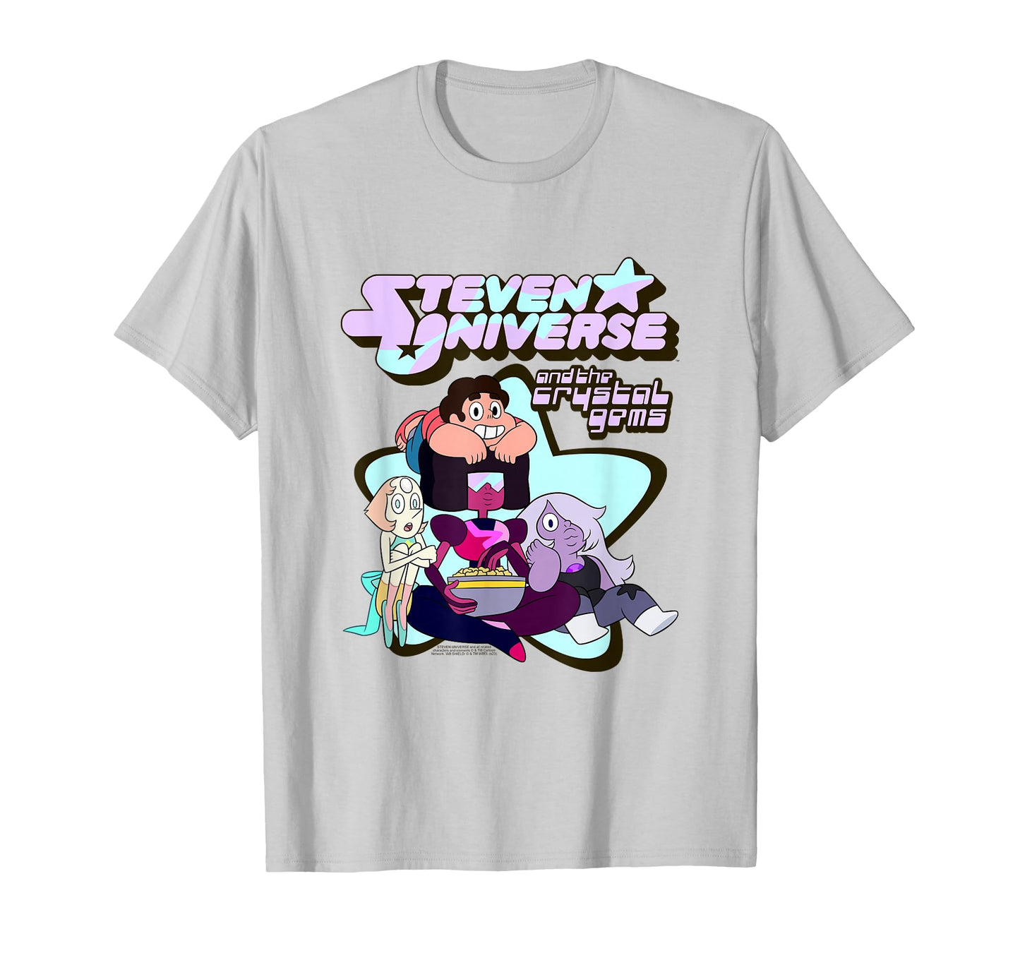 Steven Universe The Crystal Gems Star Photo Cartoon T-Shirt