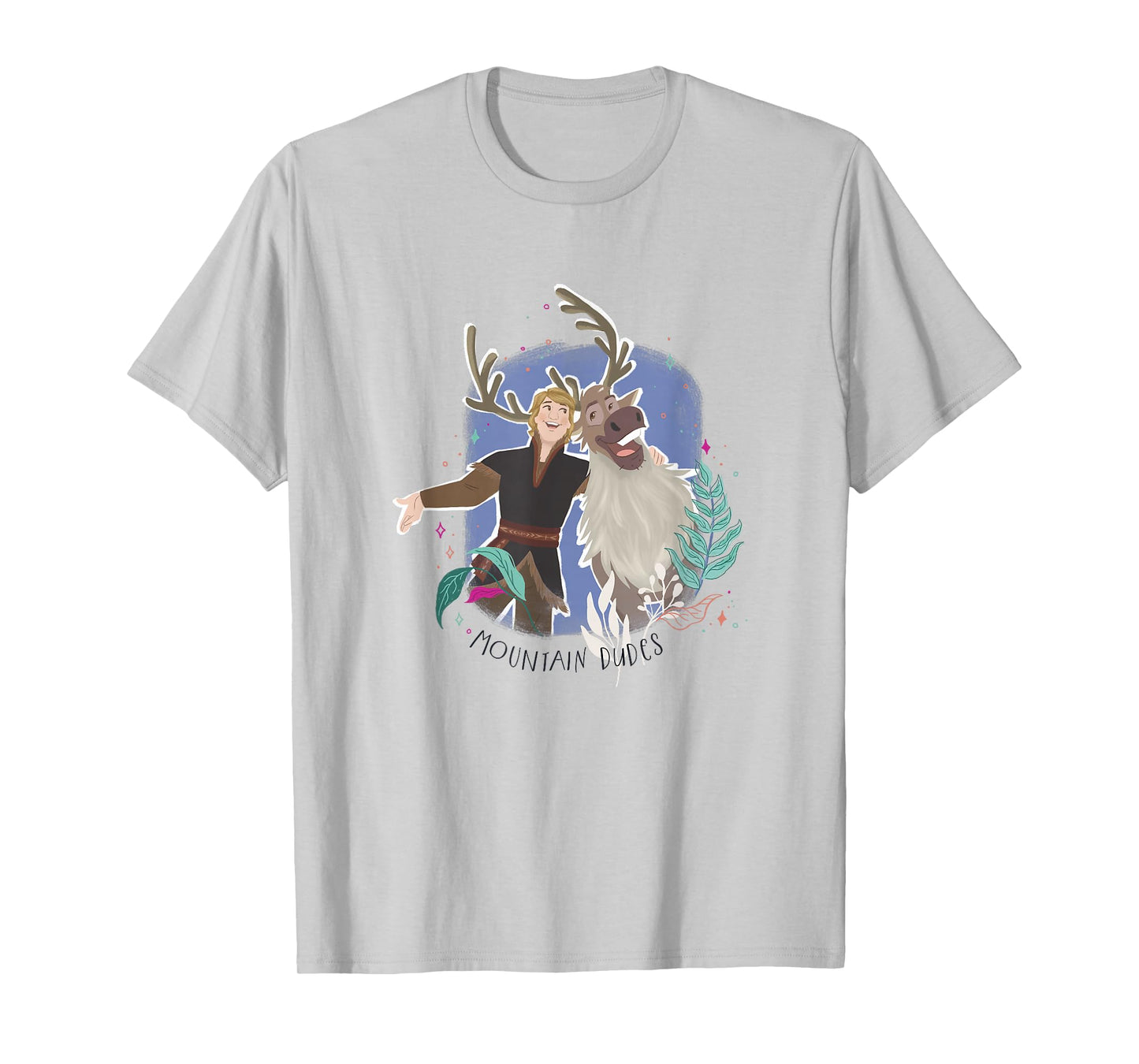 Disney Frozen Kristoff Sven Happy Mountain Dudes Portrait T-Shirt