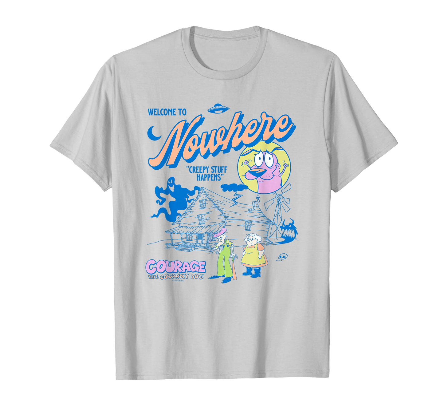 Courage the Cowardly Dog Welcome to Nowhere Cartoon T-Shirt