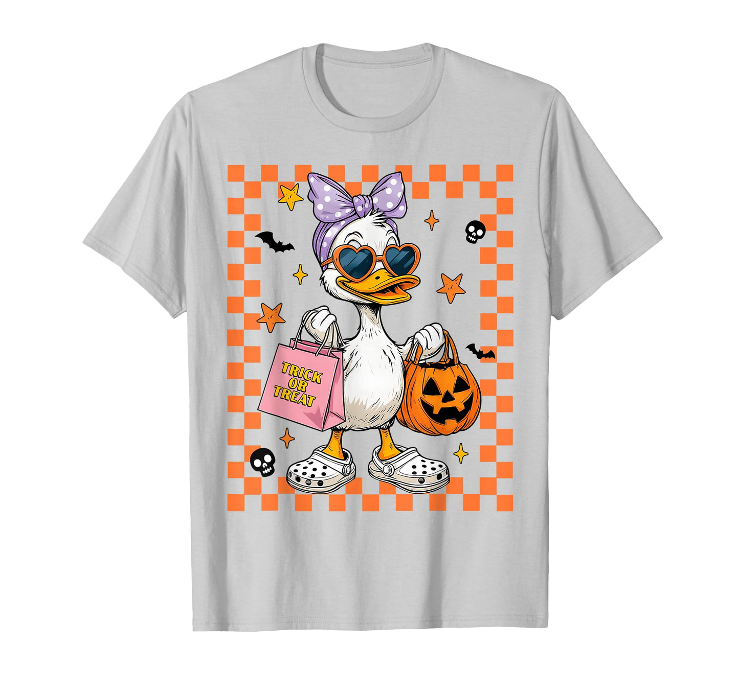 Silly Goose Coquette Bow Trick Or Treat Girl Women Halloween T-Shirt