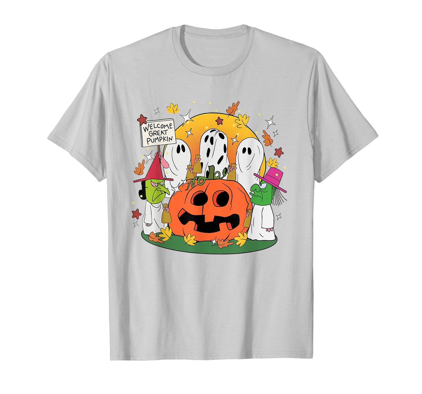 Welcome Great Pumpkin Boo Witch Pumpkin Halloween T-Shirt