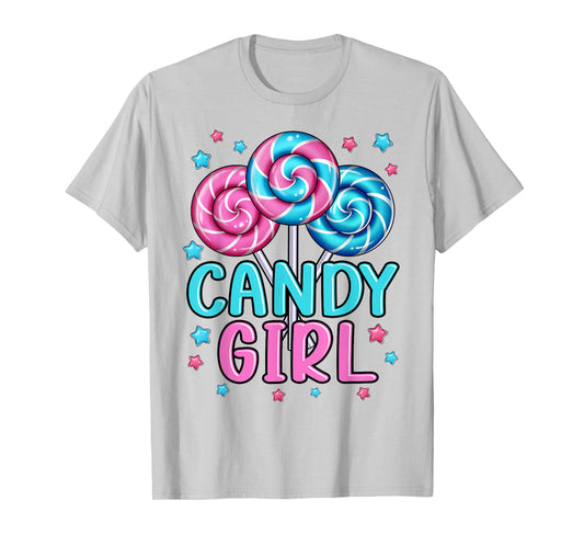 Cute Lollipop Candy Design for Women Girl Toddler Kids T-Shirt