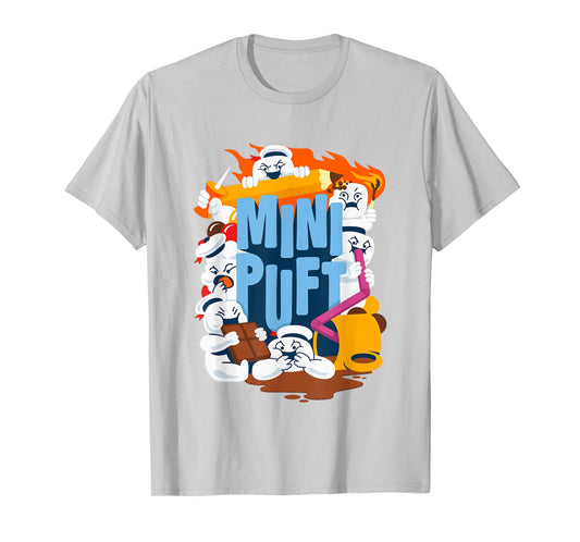 Ghostbusters Cute Mini Puft Being A Mess Group Shot Poster T-Shirt