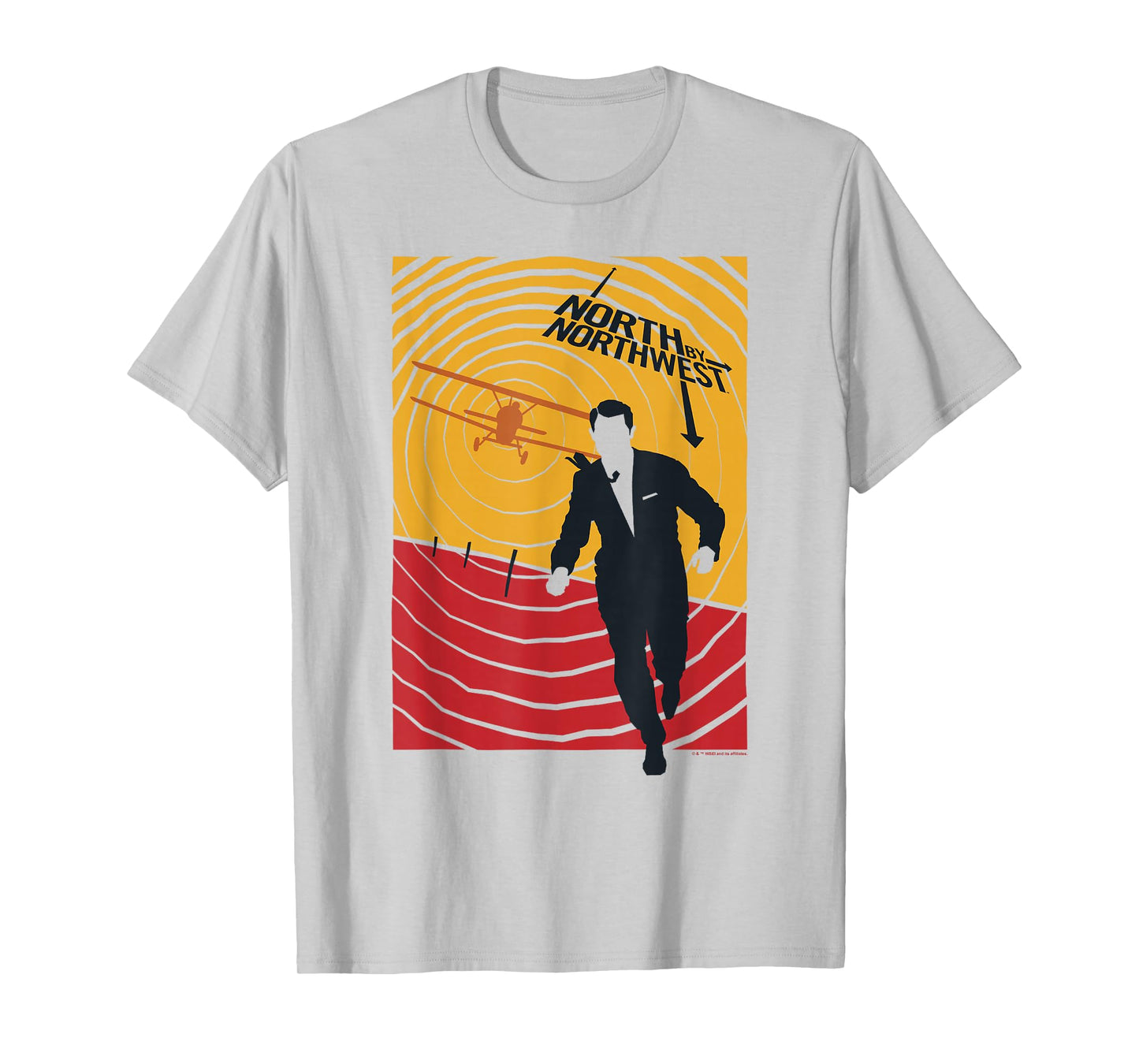 WB100 North by Northwest Vintage Retro Radar Movie Poster T-Shirt