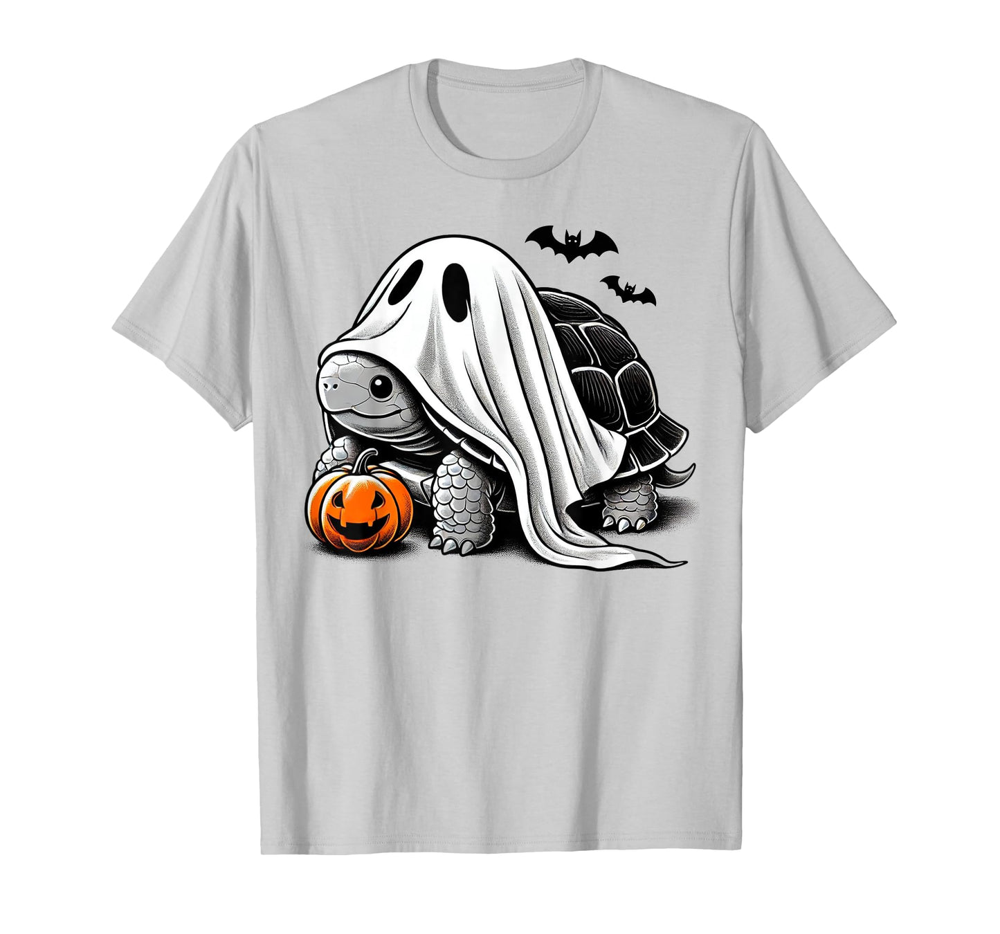 Halloween Turtle Ghost Pumpkin Costume Terrapin Tortoise T-Shirt