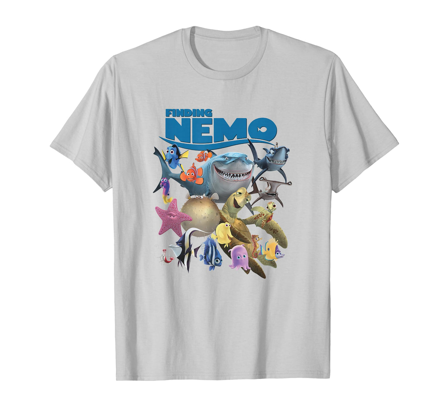 Disney Pixar Finding Nemo Iconic Characters Group Shot Logo T-Shirt