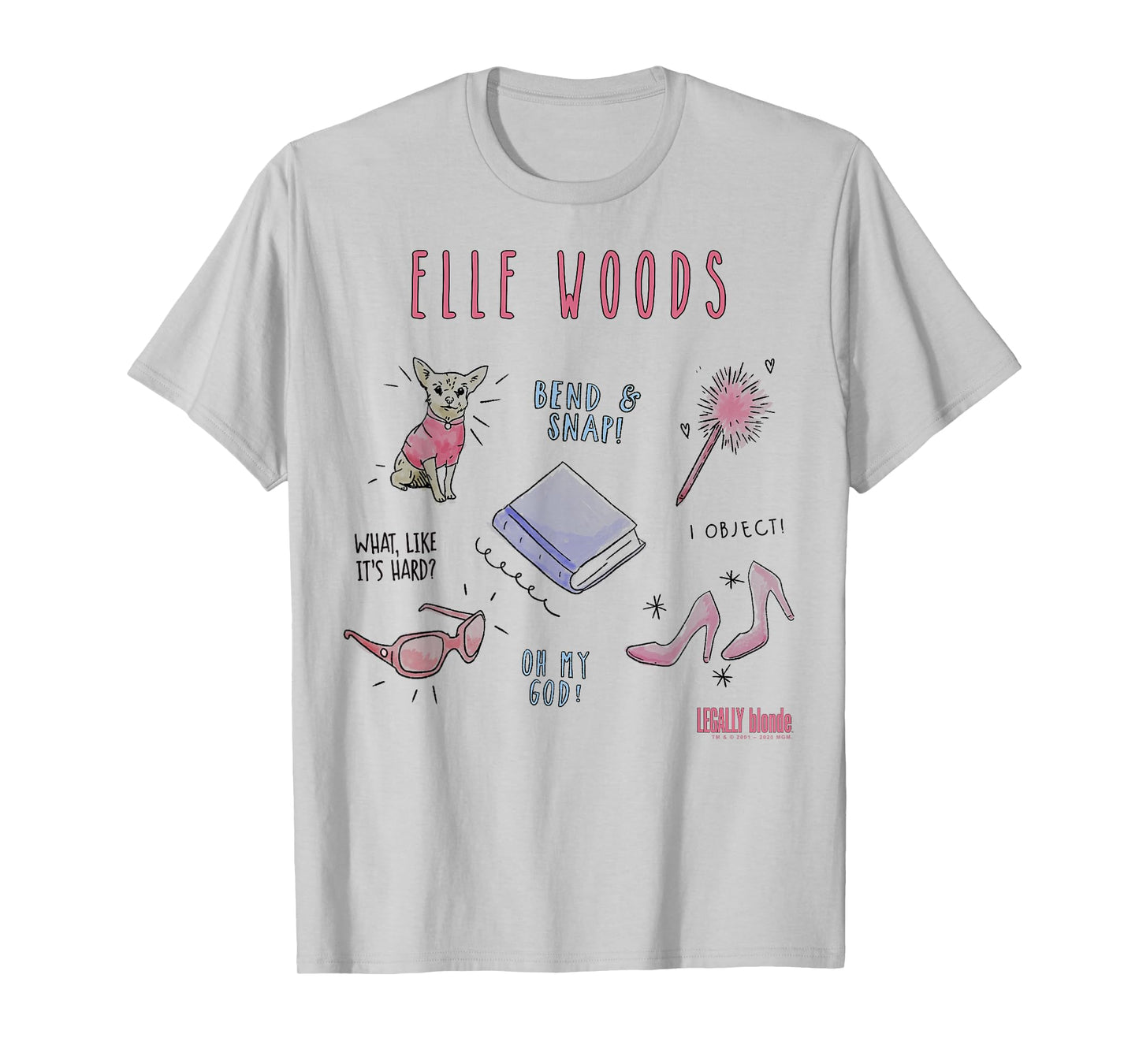 Legally Blonde Elle Woods Sketches T-Shirt Small