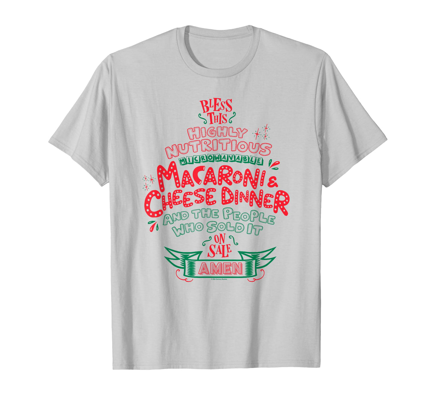 Home Alone Christmas Bless This Highly Nutritious Macaroni T-Shirt