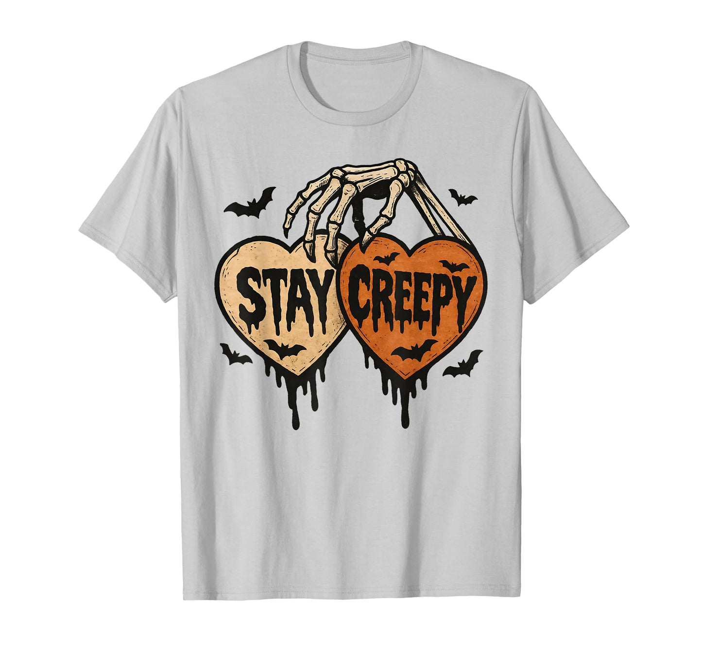 Stay Creepy Halloween Skeleton Spooky Season Trick Or Treat T-Shirt