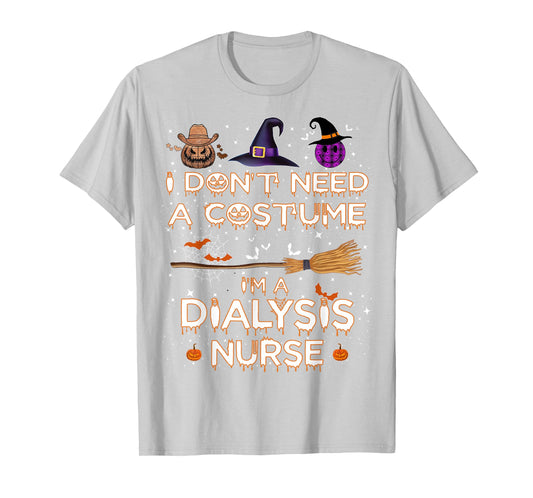 Scary Dialysis Nurse Halloween Costume 2023 Dialysis Nurse T-Shirt