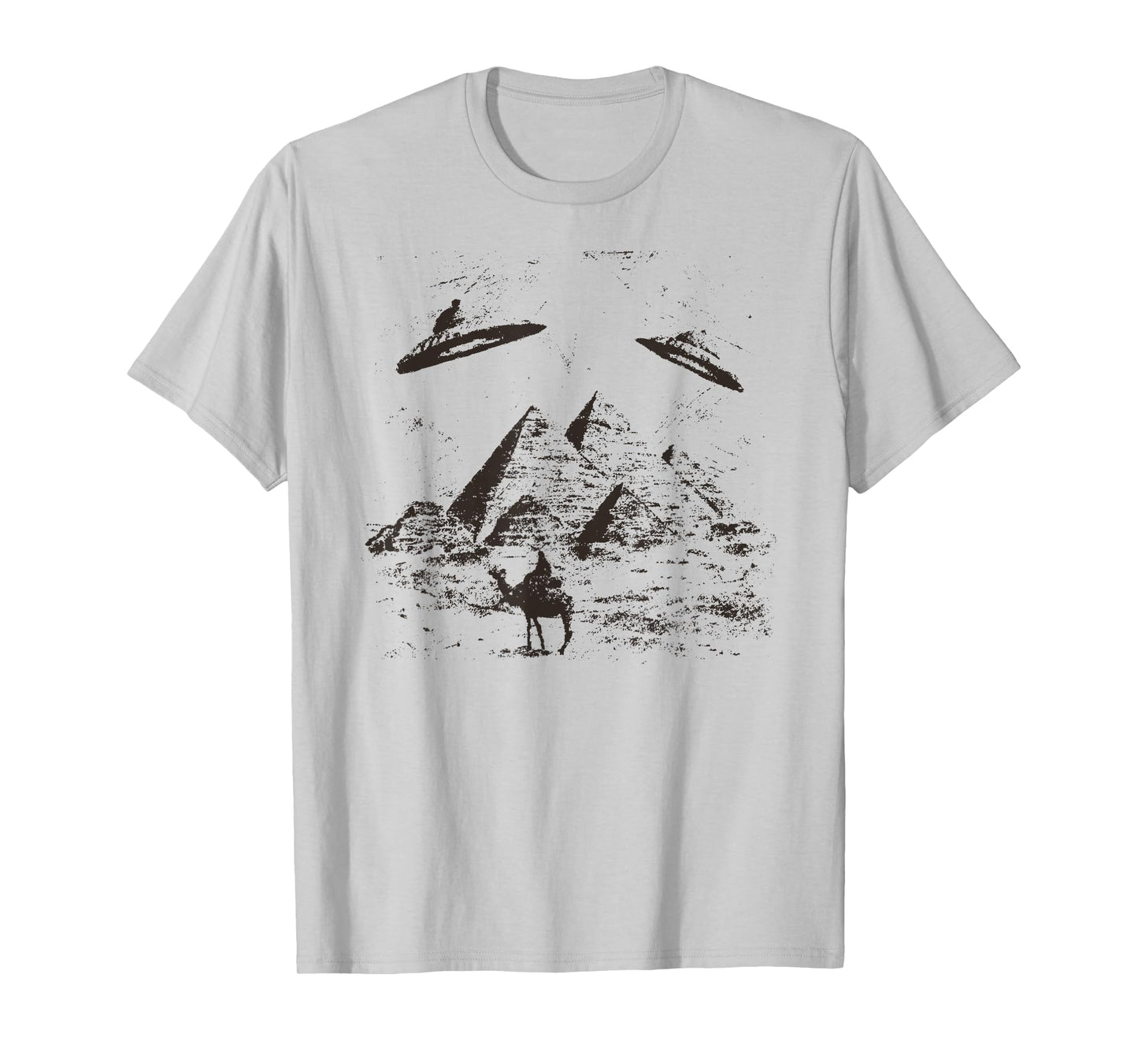 Alien Pyramid T-Shirt I Vintage Aliens UFO Day T-Shirt