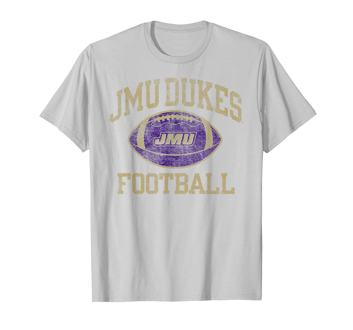 James Madison Dukes Football Intensity Vintage White T-Shirt
