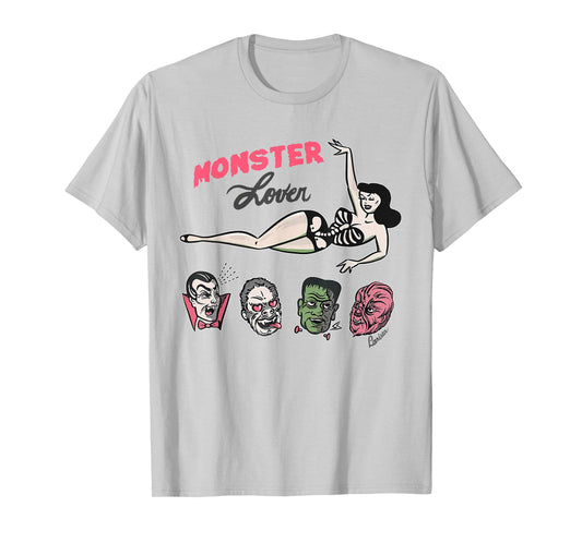 Retro Funny Monster Lover Vampire Frankenstein Halloween T-Shirt