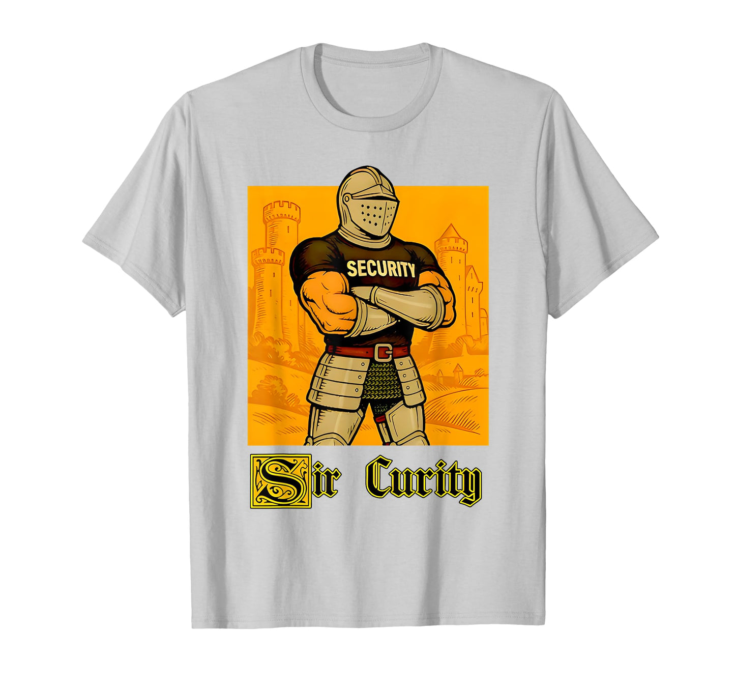 Sir Curity Vintage Security Pun T-Shirt