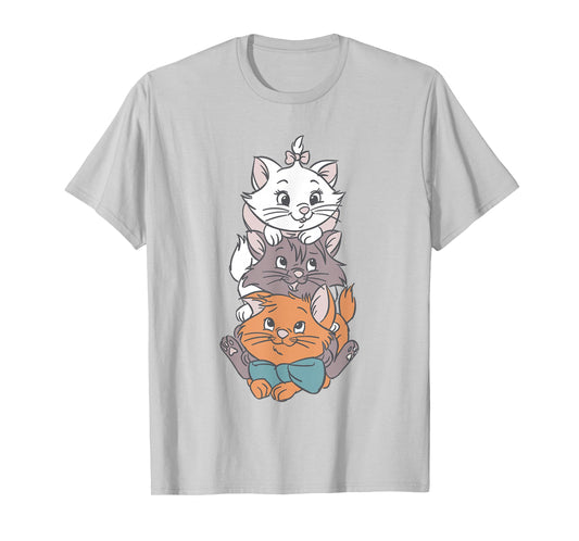 Disney The Aristocats Adorable Cute Trio Big Chest Portrait T-Shirt