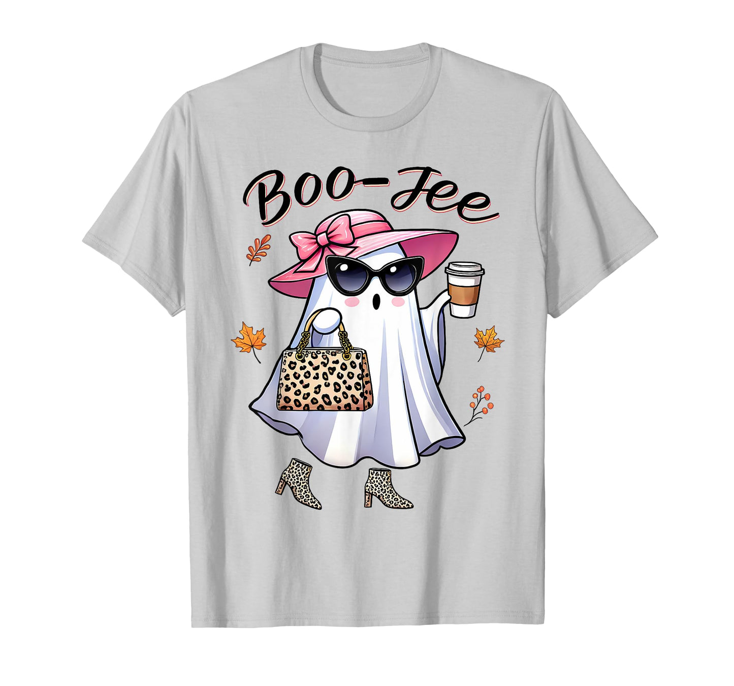 Cute Funny Boo-Jee Ghost Halloween Boujee Women Girls T-Shirt