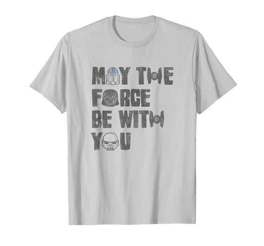 Star Wars Classic May The Force Be With You Vintage Faces T-Shirt