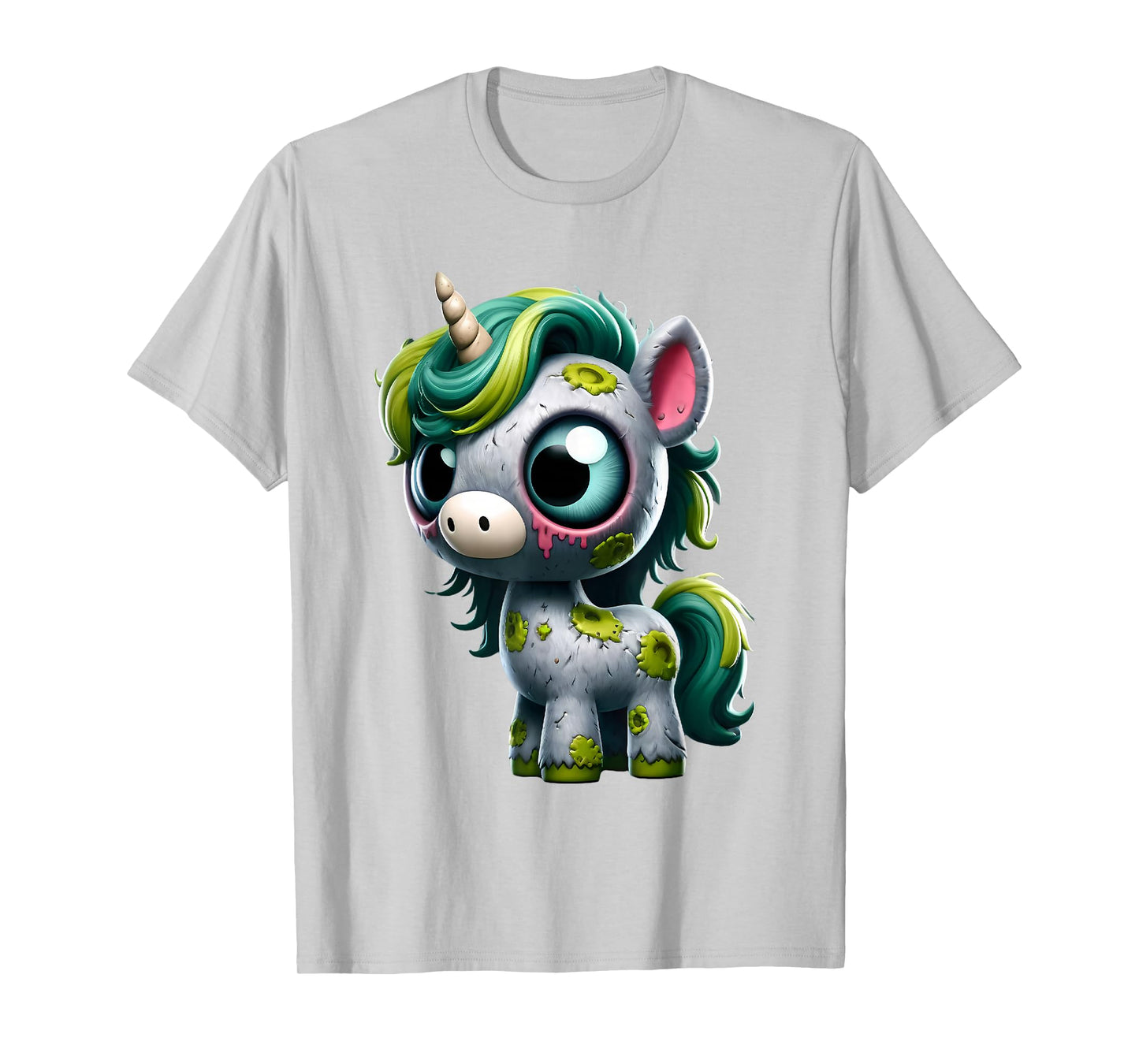 Unicorn Zombie Halloween Animal Women Girls T-Shirt
