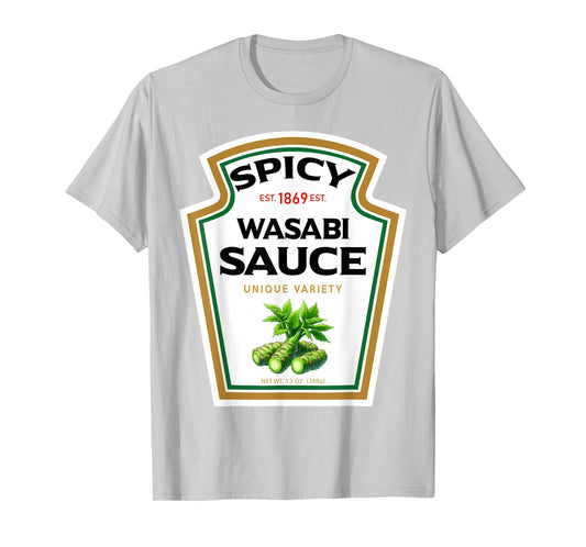 Spicy Wasabi Sauce Halloween Costume Matching Couples Group T-Shirt