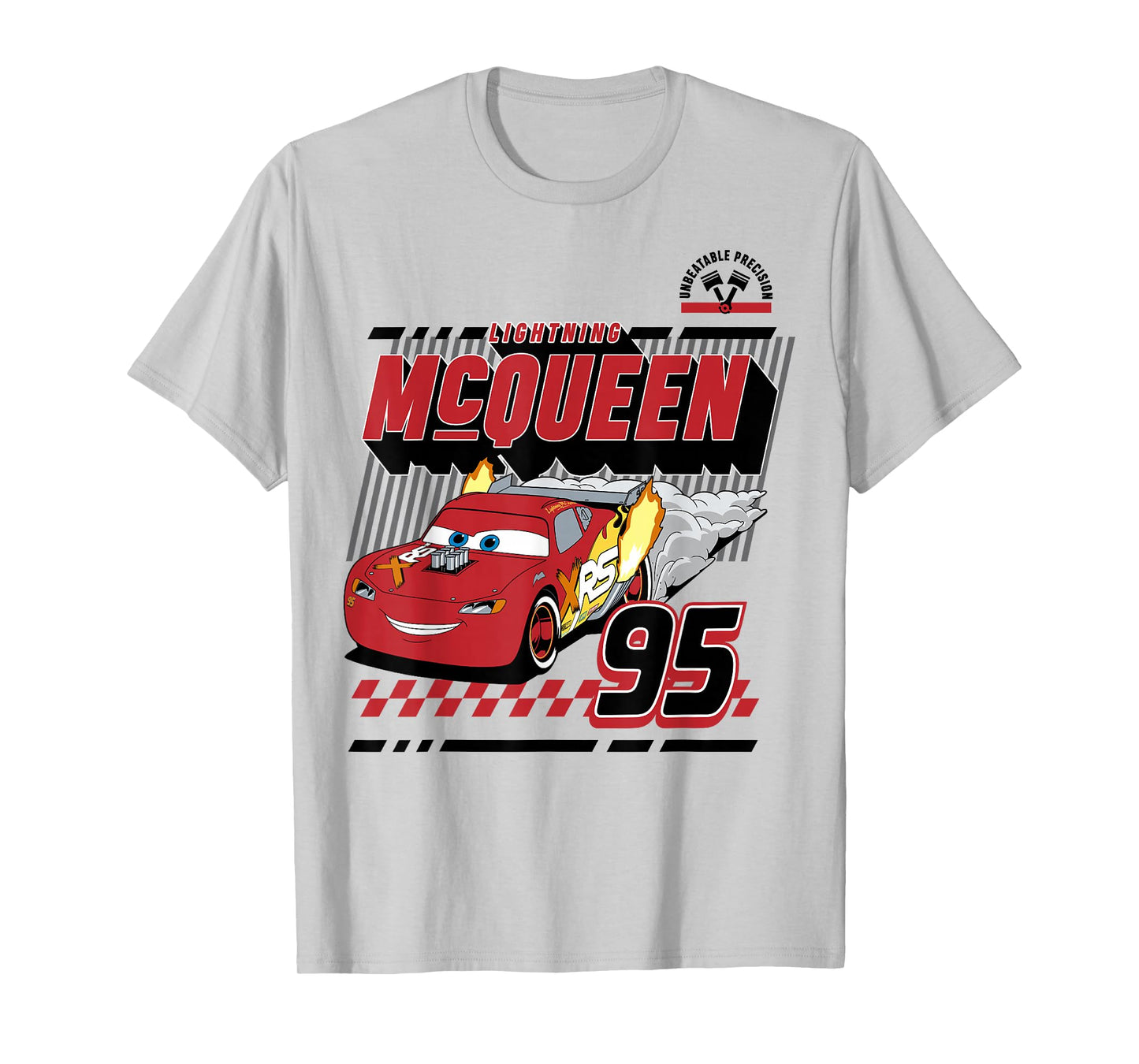Disney Pixar Cars Lightning McQueen Retro 95 Poster T-Shirt