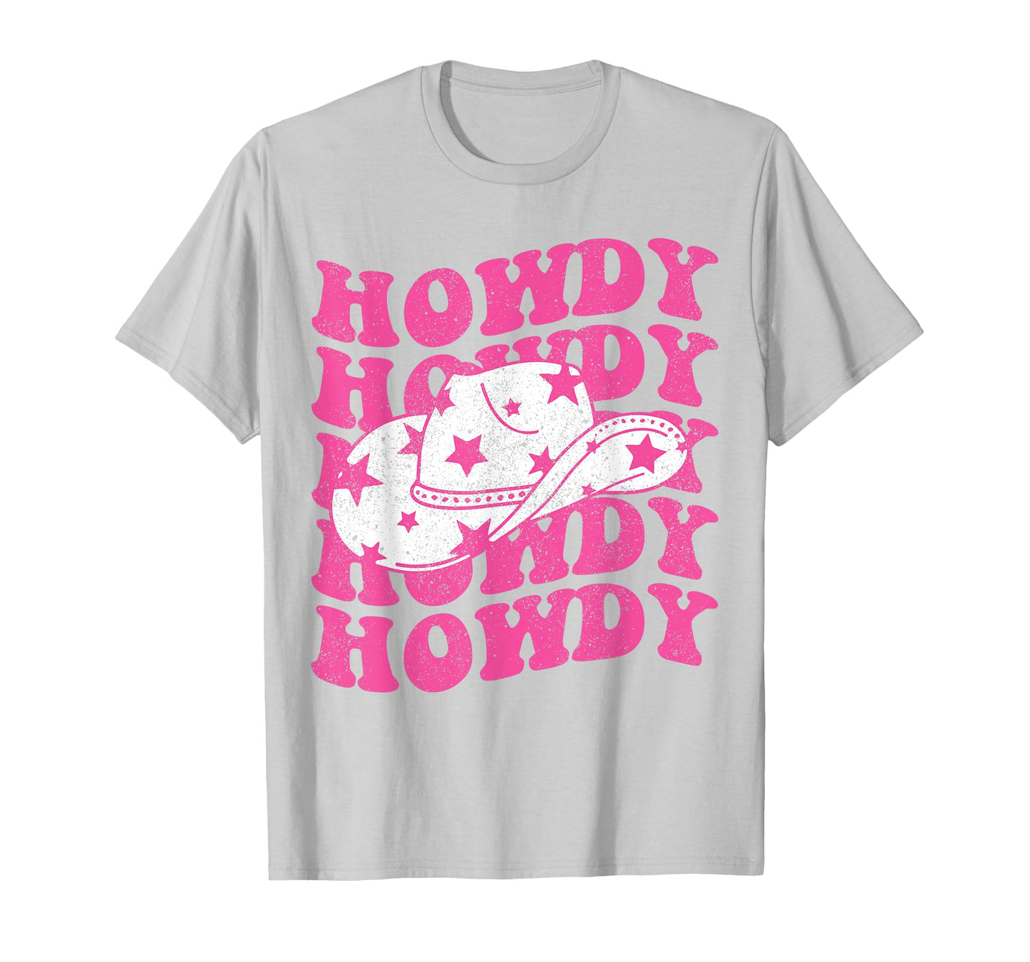 Howdy Southern Western Girl Country Rodeo Pink Cowgirl Women T-Shirt