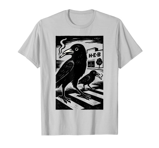 Smoking Grackle Bird T-Shirt
