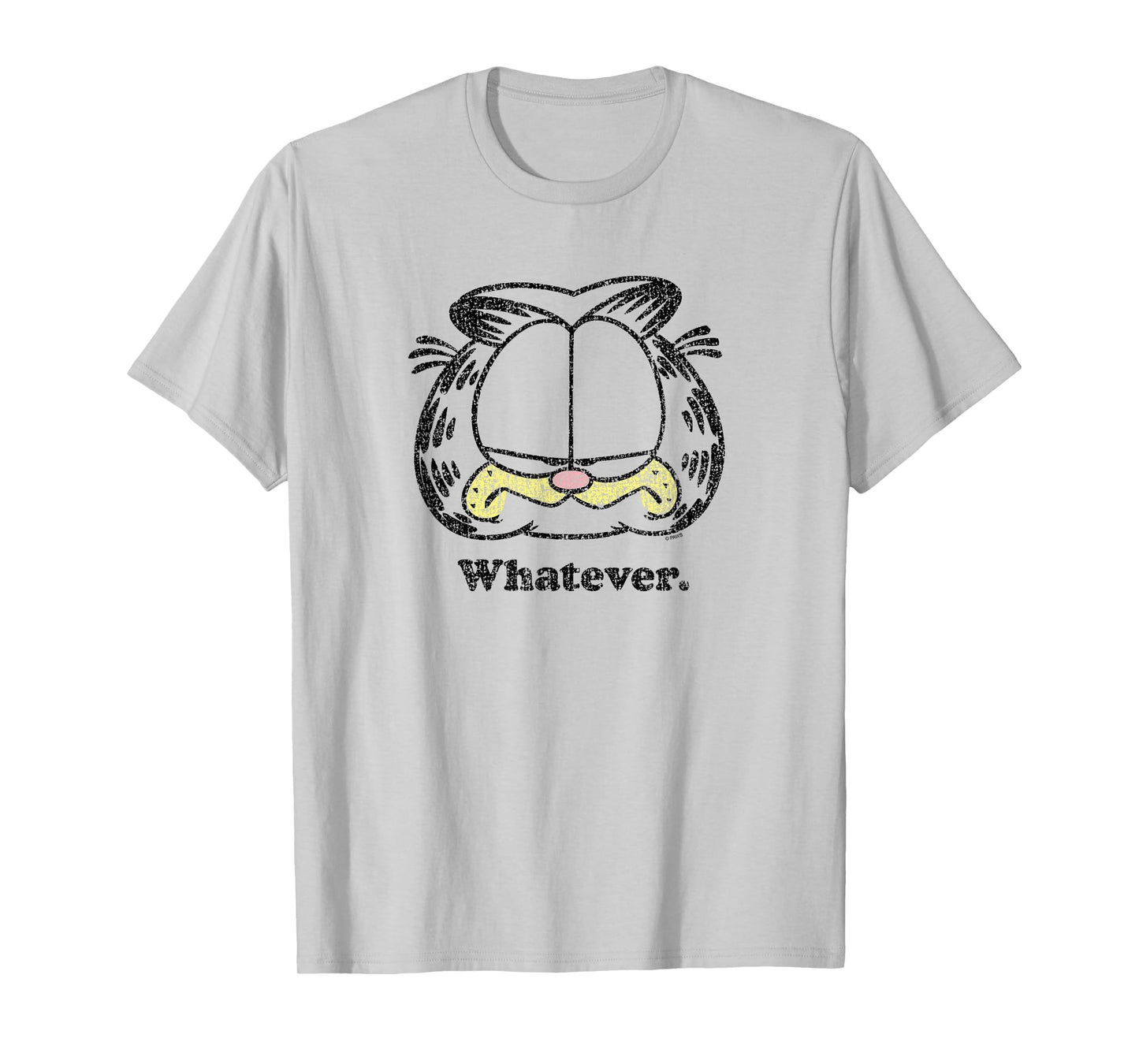Garfield Unisex-Adults & Kids T-Shirt, Orange, Small, Short Sleeve, Cartoon, T Back, Casual, Cotton Blend, Polyester