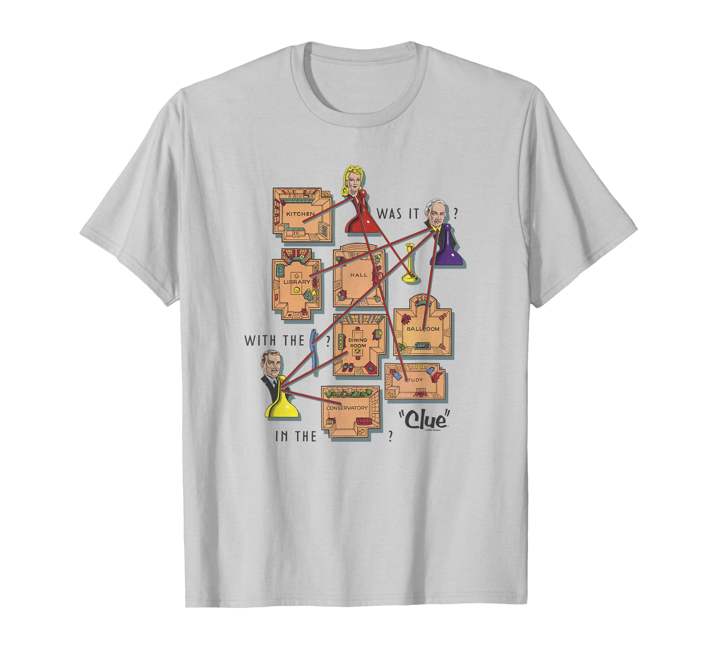 Clue Mystery Gameboard Poster T-Shirt