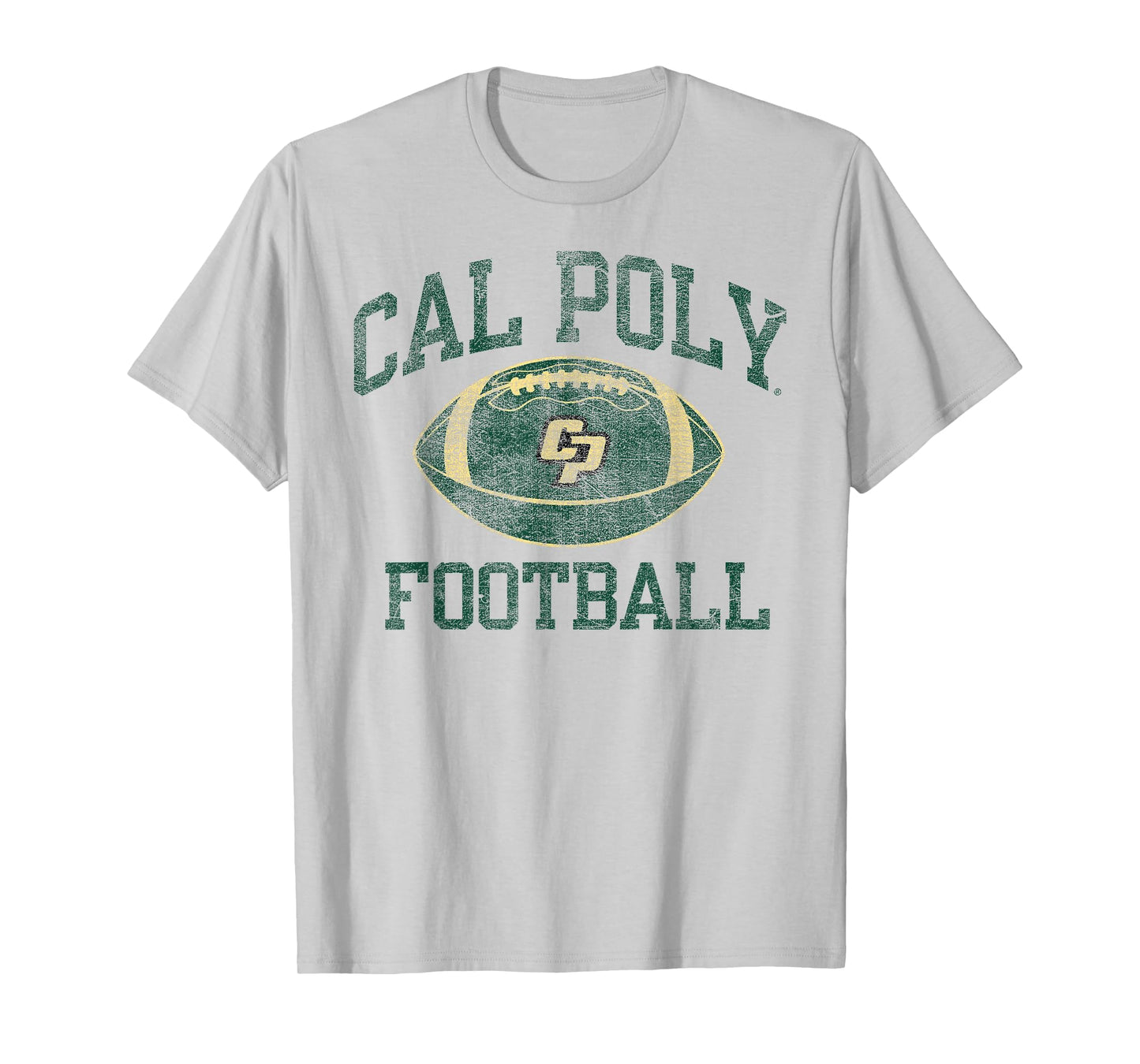 Cal Poly Mustangs Football Intensity White T-Shirt