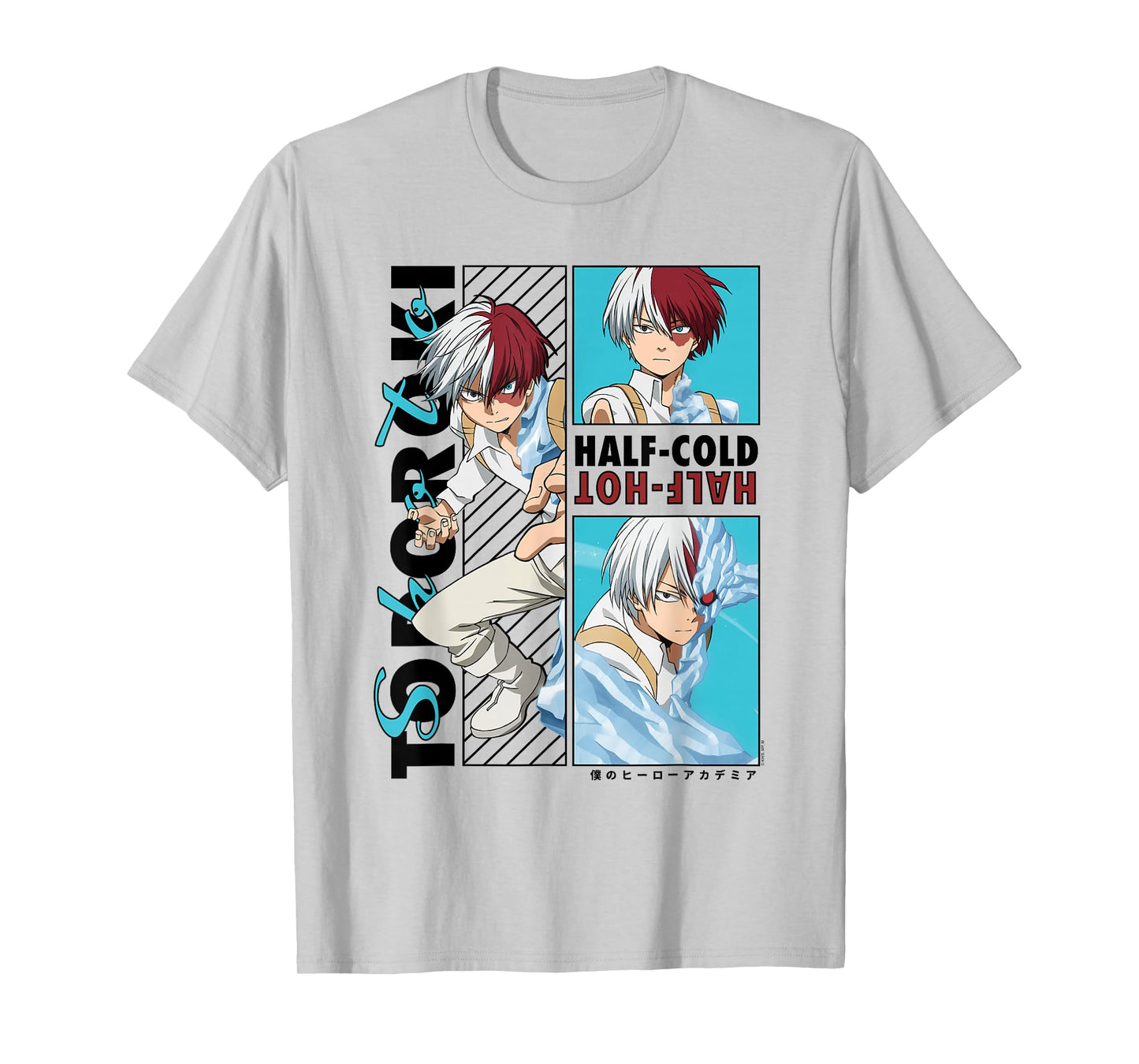 My Hero Academia Todoroki Half-Cold Half Hot Anime T-Shirt