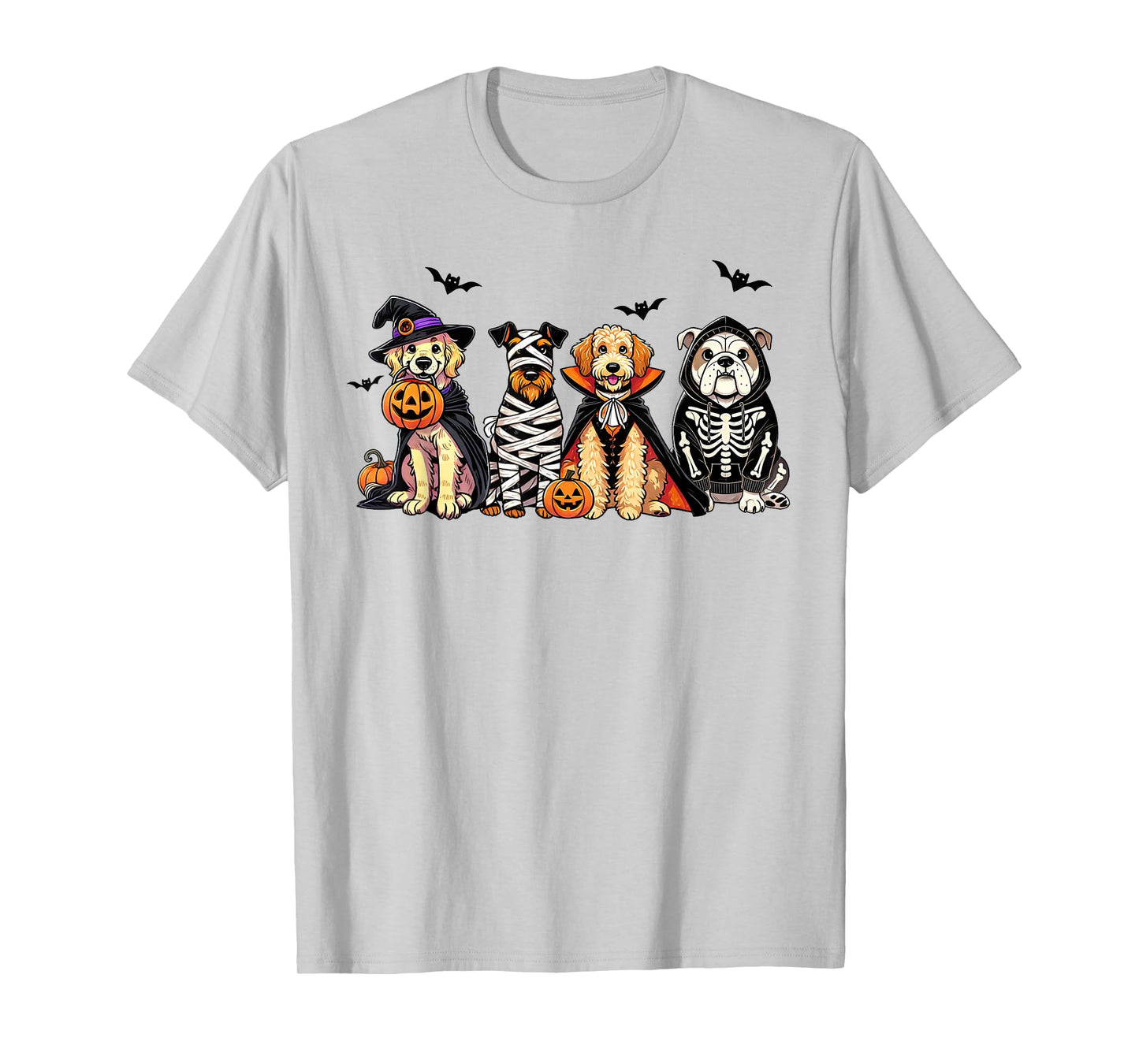 Dog Ghost Cute Dog Dressed As Ghost Funny Halloween Dog T-Shirt