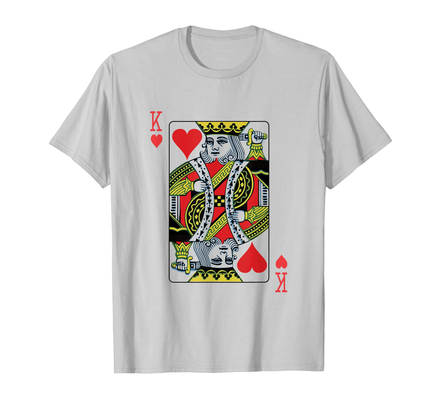 King of Hearts Playing Card Poker T-Shirt