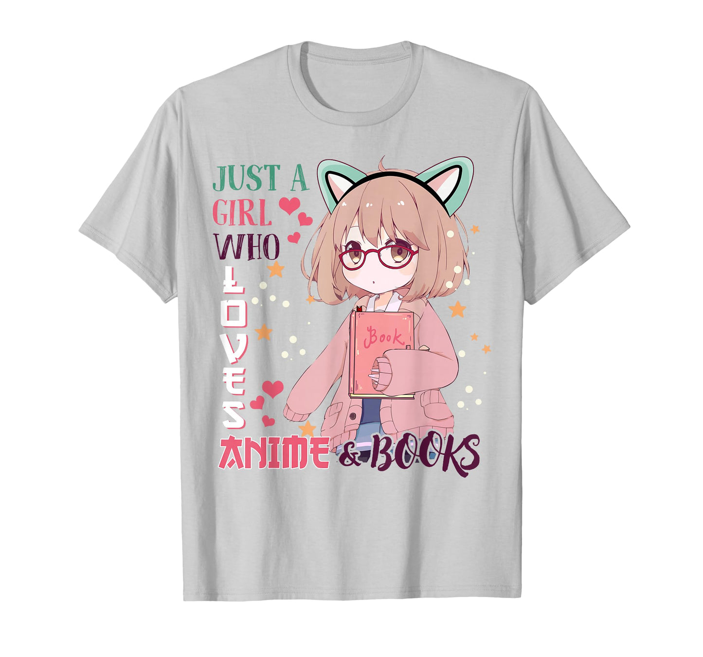 Girl Who Love Anime Books-Shirt Kids Teen Youth Toddler Cute T-Shirt